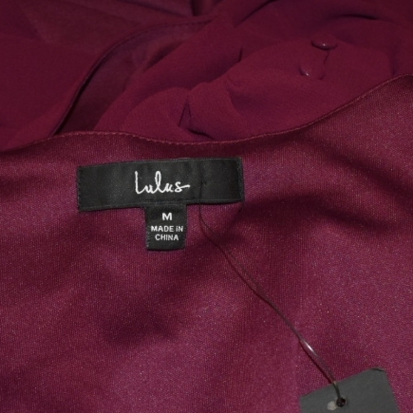 Lulu's Deep Burgundy Long Sleeve Dress - Picture 2 of 9